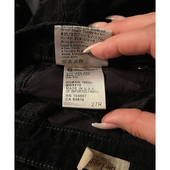 AG Adriano Goldschmied Velour Super Skinny The Legging - Picture 6 of 8